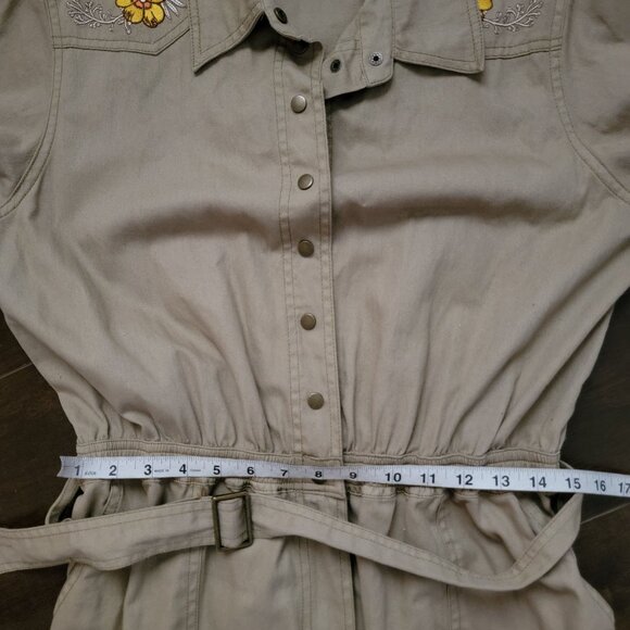 Spell Foxglove Embroidered Boilersuit Womens L Jumpsuit Retro Boho Hippie - Picture 9 of 10